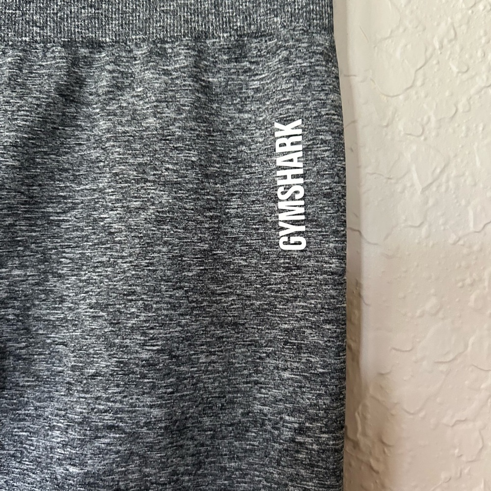 Gymshark Gray Leggings Stretchy Knit Activewear - Picture 2 of 5
